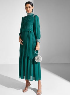 Buy Puff Sleeve Detail Dress in UAE