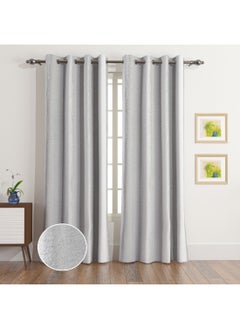 Buy Ontario Loreto 2-Piece Jacquard Curtain Set 240 x 140 cm in Saudi Arabia