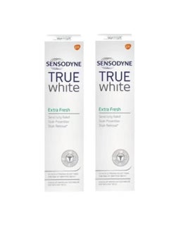 Buy Two pieces of True White Extra Fresh Professional Whitening Toothpaste for Sensitive Teeth, 75 ml in Saudi Arabia