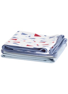 اشتري Pack of 2 Premium Gender Neutral Baby Nursery Blankets For Newborn Boys And Girls - White في الامارات