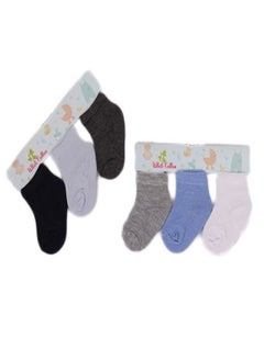 Buy Bundle Of 6 Soft Cotton Socks For Baby Boys in Egypt