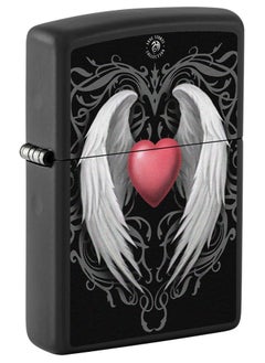 Buy Zippo CI017396 218 Anne Stokes Collection Black Matte Windproof Lighter in UAE