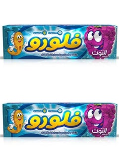 Buy 2 pieces of Fluoro Kids Sparkle Gel Toothpaste Flavor BlueBerry 2 x 50 gm in Egypt