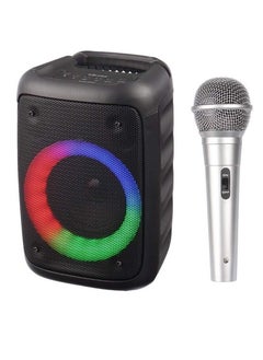 Buy KTS-2042 Portable Bluetooth speaker with Wireless Microphone ,TWS & FM & USB (4 inch) in Saudi Arabia