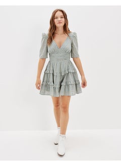 Buy AE Ruched Fit & Flare Mini Dress in UAE