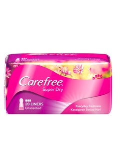 Buy Carefree Super Dry Panty Liners (20 Pieces) in UAE