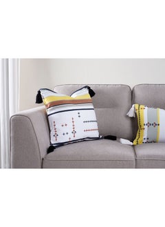 اشتري Nomi Embroidered Stripe Cushion Cover 45x45 cm في الامارات