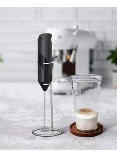 Buy Electric Battery Operated Milk Frother Handheld With Stainless Whisk Egg Beater Mini Blender Small Drink Mixer For Coffee Latte Cappuccino Hot Chocolate With Stand in UAE