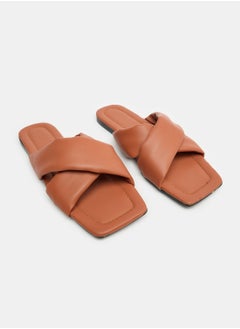 Buy Wide Cross Strap Slippers in Egypt