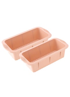 اشتري Silicone Loaf Pans for Baking, Non-Stick Cake Bread Loaf Pan, Heat Resistant, Set of 2 في الامارات