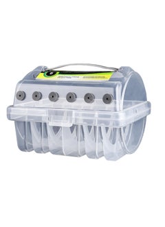 Buy Clear Spool Organizer | Tackle Box Storage | Fishing Lines Holder, Transparent Spool Case, Angler's Tackle Organizer, Spool Storage Container, Fishing Lines Organizer, Clear Tackle Organizer in Saudi Arabia