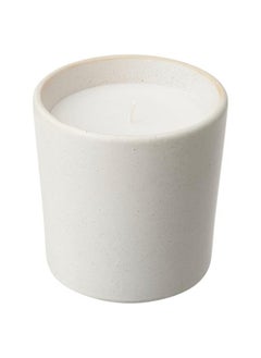 Buy Scented Candle In Ceramic Jar  Scandinavian Woods White  50 Hr in Saudi Arabia