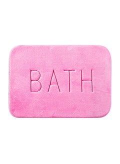 Buy Water Absorbent Non-Slip Bath Mat Pink 40 x 60centimeter in Saudi Arabia