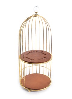 Buy Stainless Steel Multi-Function Birdcage Flatware Holder Gold in Saudi Arabia