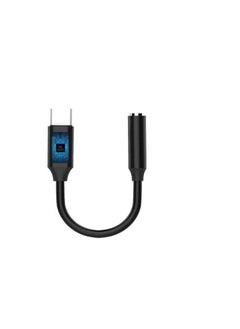 Buy USB Type C Headphone Jack Adapter, Type C to 3.5mm Female Earphone Aux Audio Connector Adapter for HTC Moto Galaxy Black in Egypt