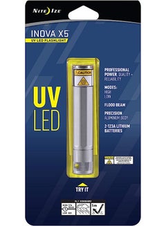 اشتري Ize Inova X5 Uv Led Flashlight, Powerful Uv Light For Professional + Hobby User, Rugged Titanium Body في السعودية