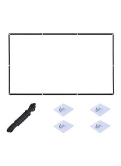 Buy Portable Projector Screen V7354 White in UAE