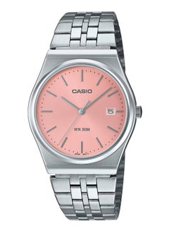 اشتري Men's Analog Quartz Pink Dial Stainless Steel Watch MTP-B145D-4AV في الامارات