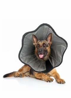 اشتري Dog Cone Collar for After Surgery, Soft Pet Recovery Collar for Dogs & Cats, Comfort Cone Collar Protective Collar for Large Medium Small Dogs,with Interior Made of Comfortable Plush Material,Size:L في الامارات