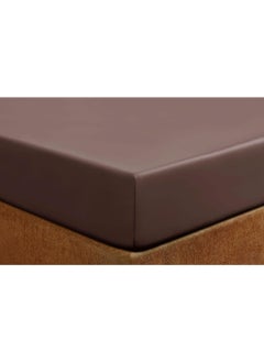 Buy 360°Elasticated Fitted Sheet Set 1-Piece King Brown in Saudi Arabia