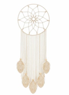 اشتري Macrame Dream Catcher Woven Feather Large Wall Hanging Handmade Dreamcatcher Boho Tassels Art Woven Decoration Home Decor Ornament Craft Gift Geometric Beautiful Wall Art for Apartment في السعودية