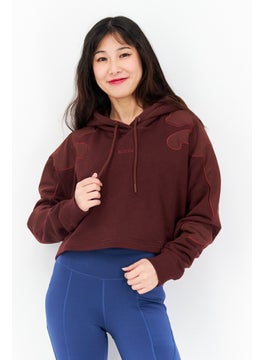 Buy Women Sport Fit Long Sleeve Outdoor Hoodies, Brown in UAE