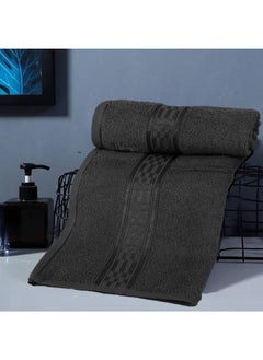 Buy Home Ultra (Grey) Premium Cotton Hand Towel (50 X 90 Cm-Set Of 4) Highly Absorbent, High Quality Bath Linen With Checkered Dobby 550 Gsm in UAE