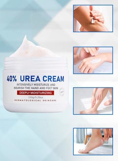 Buy 40% Urea Foot Hand Cream 150g for Dry Cracked Heels Best Callus Remover For Feet & Hands Natural Moisturizes Nourishes Softens Dry Rough Cracked Dead Skin Hand And Feet Repair Cream in UAE