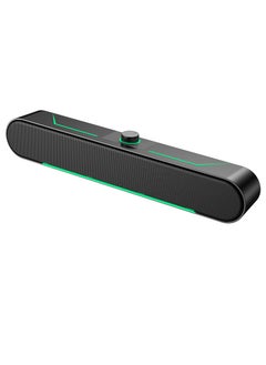 Buy Wired Bluetooth Speaker PC Soundbar Stereo USB Powered for Laptop Tablet Computer Speakers in Saudi Arabia