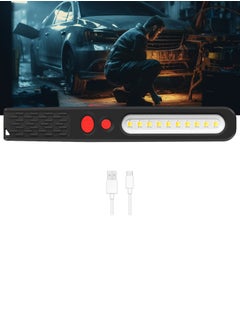 Buy Rechargeable work light, 400 lumens portable led flashlight, cob slim work light with magnetic base, 5 modes in Saudi Arabia