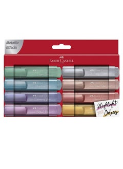 Buy 8-Piece Metallic Colour Highlighters Multicolour in UAE