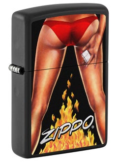 Buy Zippo CI002034 218 Legs Black Matte Windproof Lighter in UAE