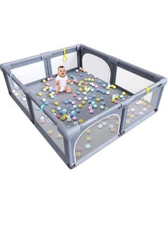 Buy Baby Playpen for Toddler Indoor Play game Fence Without Ball in UAE