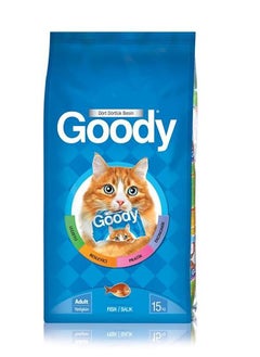 Buy Goody Fish Adult Cat dry Food - 15Kg in UAE