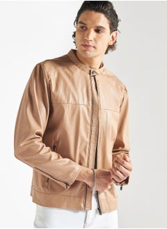 Buy Zip Through Biker Jacket in Saudi Arabia