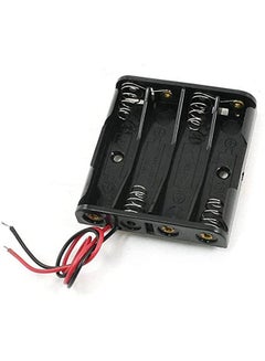 اشتري 4 X Aaa Battery Holder With Red And Black Wire - Diy General Purpose Battery Holder - Uhcom في مصر