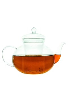 Buy Dishwasher Safe Heat Resistant Glass Teapot with Removable Glass Infuser for Loose Tea and Tea Maker (1 Liter) in UAE