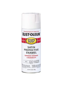 اشتري Spray Paint Stops Rust Satin White 12Oz في السعودية