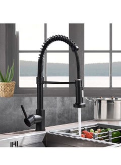 Buy Kitchen Faucet Deck Mounted Mixer Tap 360 Degree Rotation Stream Sprayer Nozzle Kitchen Sink Hot Cold Taps in Saudi Arabia