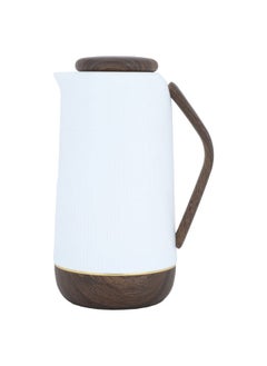 Buy Gloryrawaa White Rawaa Thermos With Wooden 1 Liter in UAE