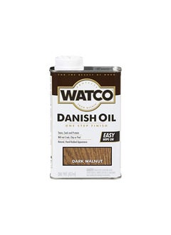 اشتري Rust-Oleum Watco 65851 Danish Oil Wood Finish, Pint, Dark Walnut في الامارات