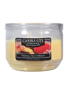 Buy Tropical Fruit Medley Scented Jar Candle Beige 283 g 1879099 in Saudi Arabia