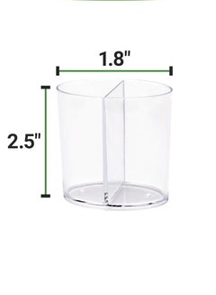 Buy Duet Tasting Cup, Double Sided Tasting Cup, Dessert Cup Premium Plastic - Clear - Disposable - 12ct Box in Saudi Arabia