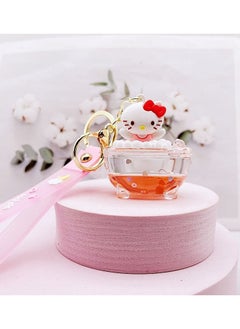 اشتري Cartoon Sanrio Hello Kitty Liquid Quicksand Key Pendant في السعودية