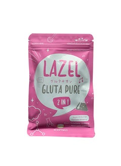 اشتري Lazel Gluta Pure 2-In-1 Glutathione Anti Aging Softgels في الامارات