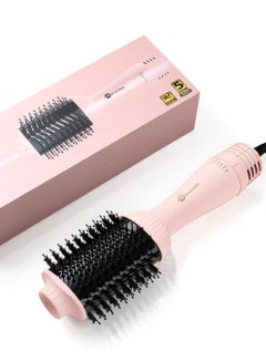 Buy Hair Dryer Brush Blow Dryer Brush in One, 4 in 1 Hair Dryer and Styler Volumizer with Negative Ion, Professional Salon Hot Air Brush for All Hair Types, Pink in Saudi Arabia