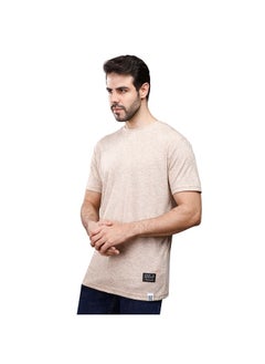 اشتري Coup Basic T-Shirt For Men - Regular Fit - Beige في مصر