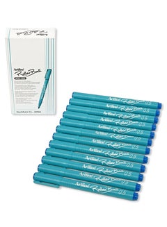 Buy Artline 12 Pieces 4200 Roller Ball Pen, Acid Free, 0.5mm, Color: Blue - ARBNERB-4200BL in UAE