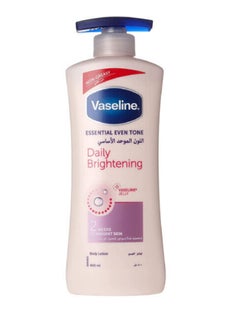 Buy Vaseline Body Lotion Essential Even Tone Daily Brightening With Vitamin B3 For Fair Even Toned Skin, 400ML in Saudi Arabia