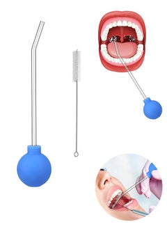 Buy Tonsil Stone Remover, Manual Style Mouth Cleaner, Vacuum Tonsil Stone Cupping Tool (Blue) in UAE